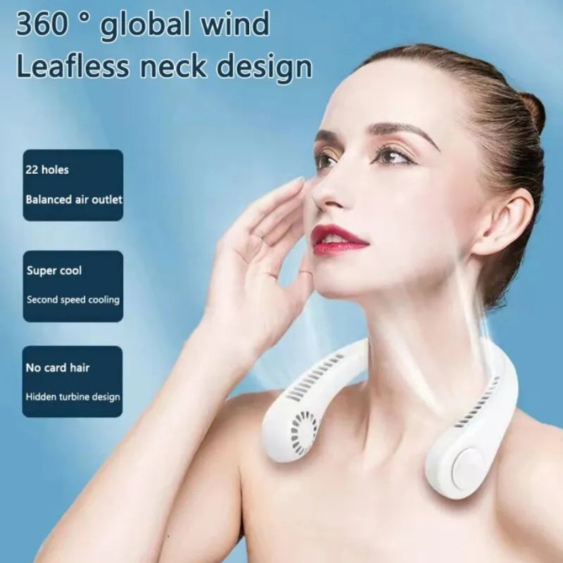 Portable Neck Fan Electric Wireless Fan