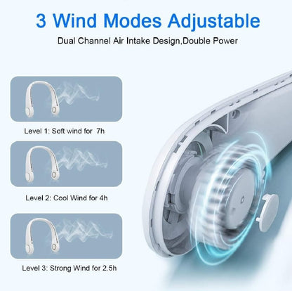 Portable Neck Fan Electric Wireless Fan