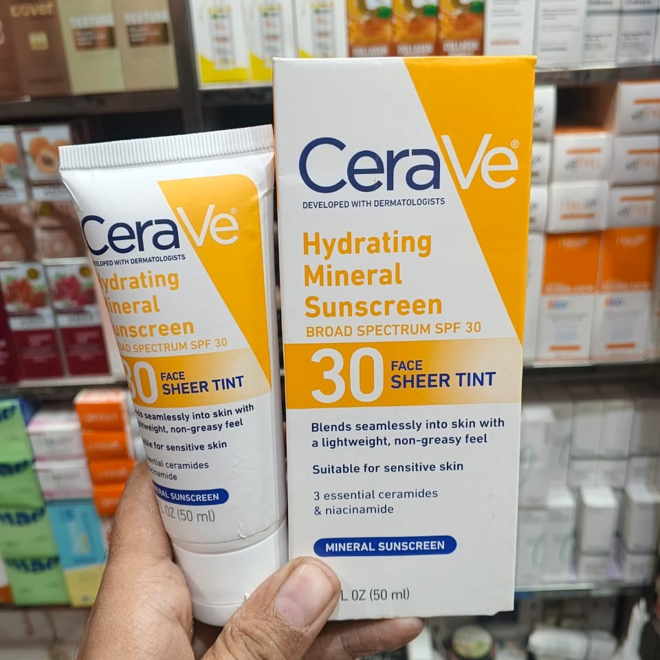 Hydrating Mineral Sunscreen SPF 30 Face Sheer Tint, Shade: Medium