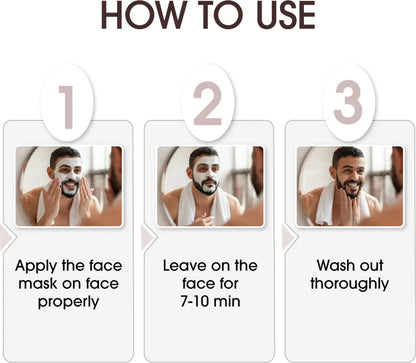 Niconi Men Enzyme De-Tan Pack For Face & Body