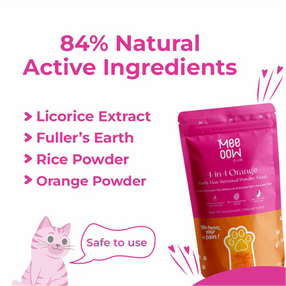 Meow Body Hair Removal Wax Powder + Peeling Foot Mask