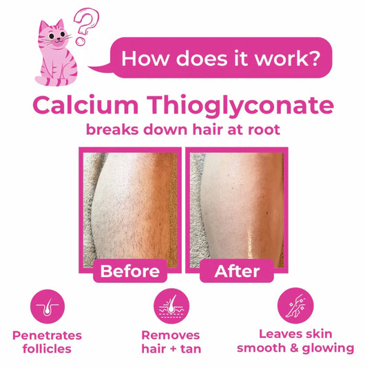 Meow Body Hair Removal Wax Powder + Peeling Foot Mask
