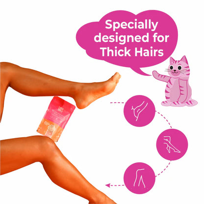 Meow Body Hair Removal Wax Powder + Peeling Foot Mask