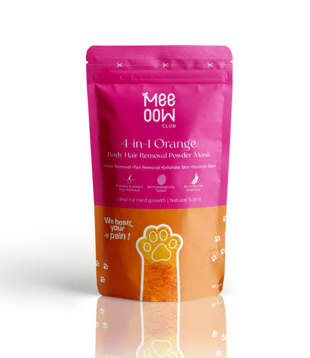 Meow Body Hair Removal Wax Powder + Peeling Foot Mask