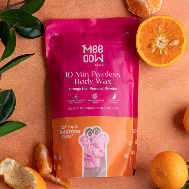 Meow Body Hair Removal Wax Powder + Peeling Foot Mask