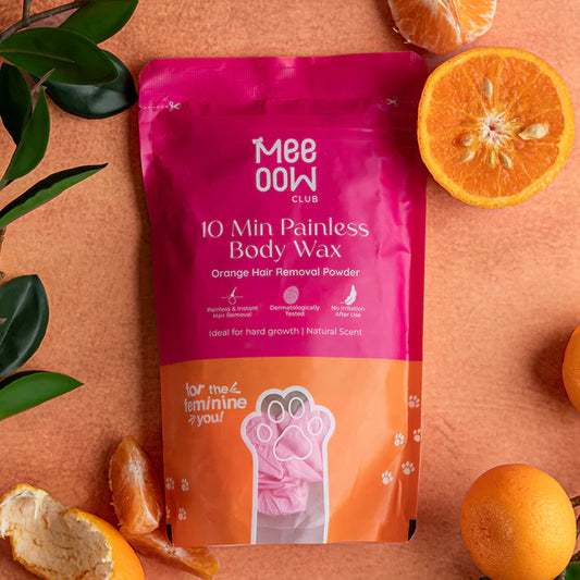 Meow Body Hair Removal Wax Powder + Peeling Foot Mask